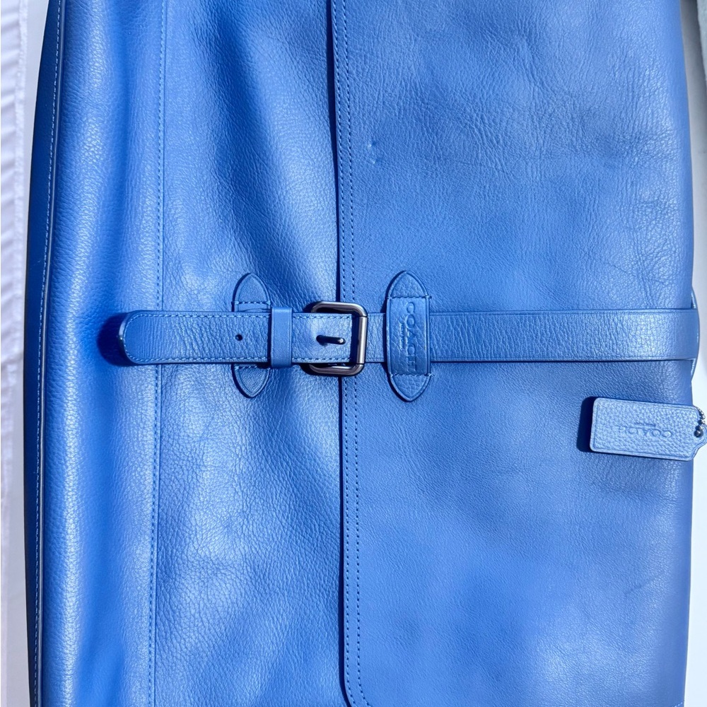 Coach Hudson Blue Leather Men's Bag